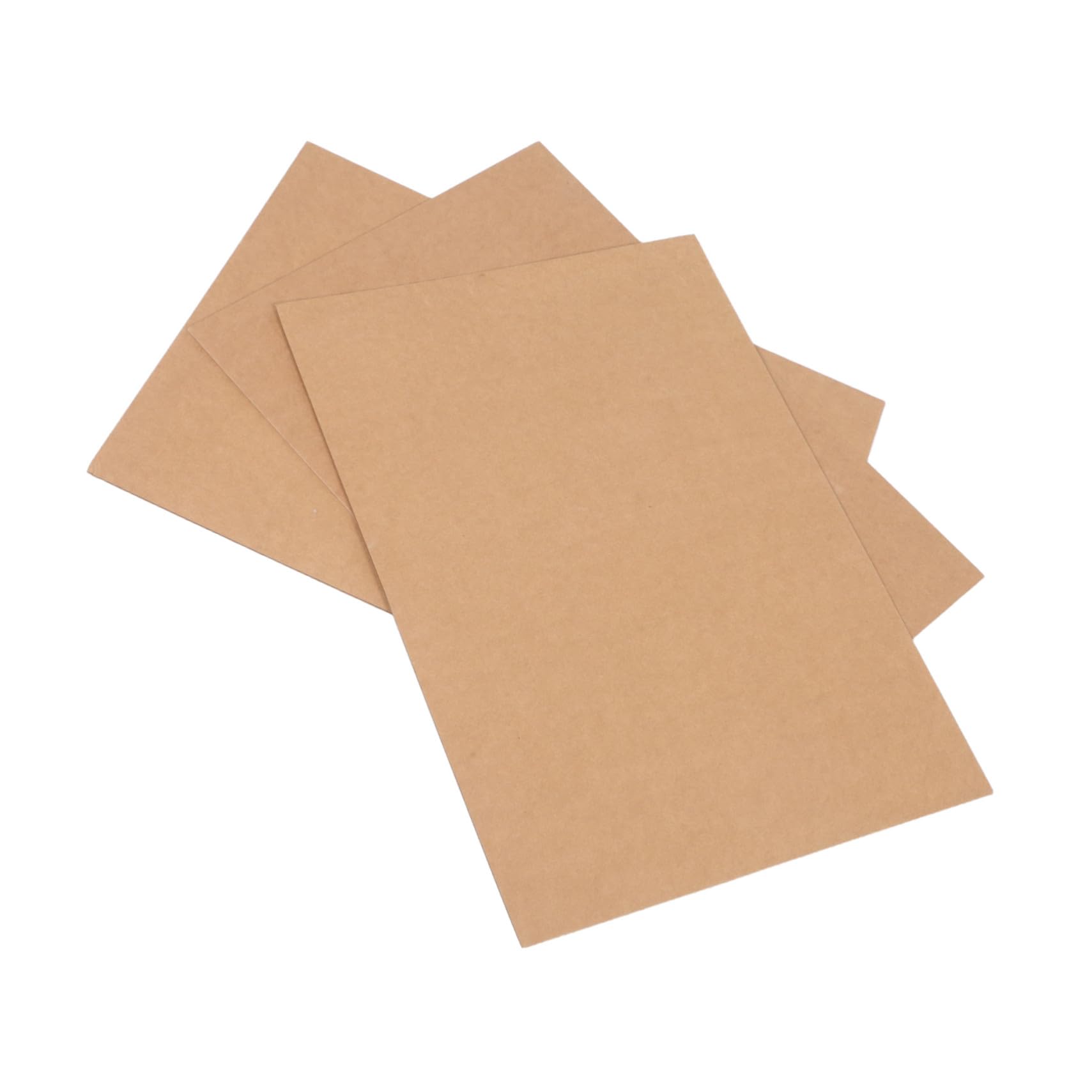 Dickes Kraftpapier 3 Blatt Brauner Vintage Karton für Bastelarbeiten | 440 G/m², 2, 5mm Stärke, Leicht zu Schneiden, für Etiketten und Dankeskarten