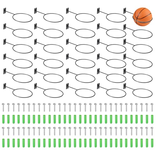 Support de ballons mural avec fixation vis pour panier basket et volley