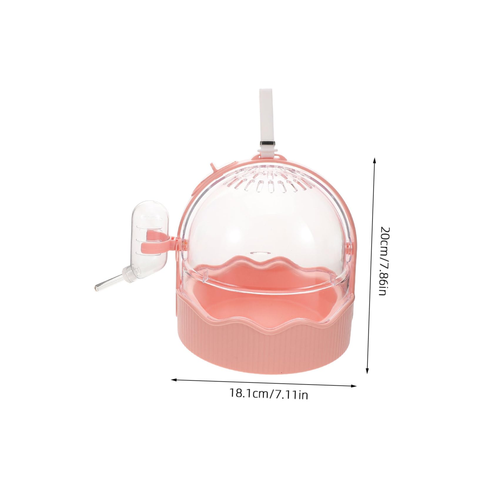 HEMOTON Hamster Carrier Cage with Water Bottle Portable Travel Pet Carrier for Small Animals Comfortable and Safe Design for Hamsters Rabbits and Birds for