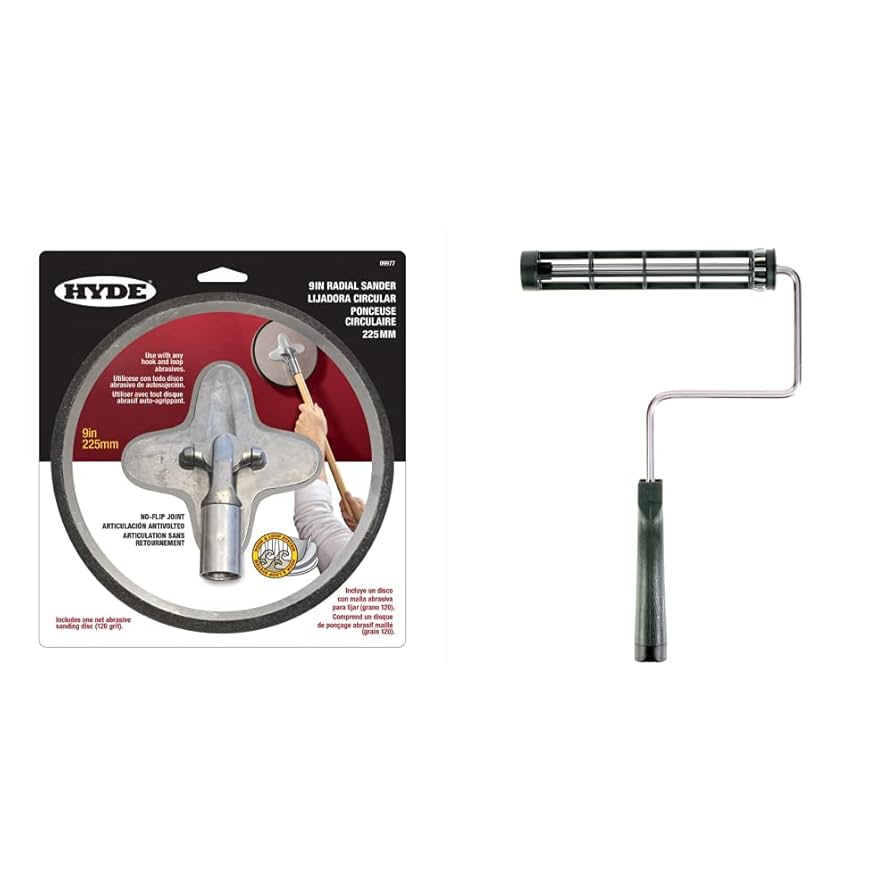 Hyde 09977 Radial Sander & Wooster R017-9 Roller Frame, 9