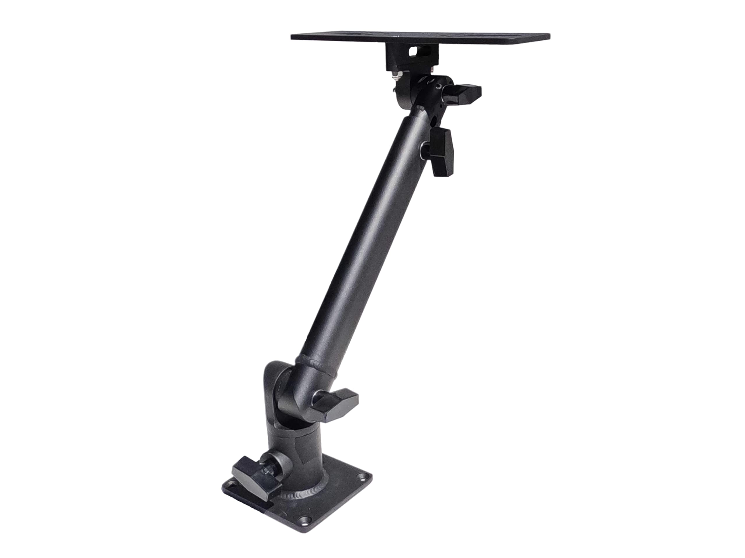 Brocraft Marine Electronic Mount, Fish Finder Bracket, Anodized Aluminum Swivel Monitor Mount With Adjustable Height