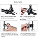 Umbrella Mount Holder, Adjustable Umbrella Mount Stand No Need Wrench to Attach/Detach Umbrella Clamp for Wheelchairs, Walker, Rollator, Biycle, Pram, Stroller, Black
