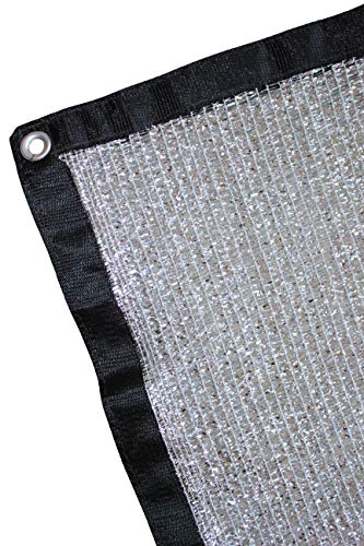 JEXUSUY 70% 6.5 ft x 10 ft Aluminum Shade Cloth Panels with Grommets