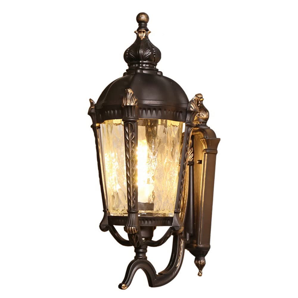 OZBMA Victorian Style Wall Lamp Retro Metal Frame Industrial Sconces Waterproof Gooseneck Bracket Light Oil Rubbed Bronze Finish Mount Lights for Garage, Patio, Front Door