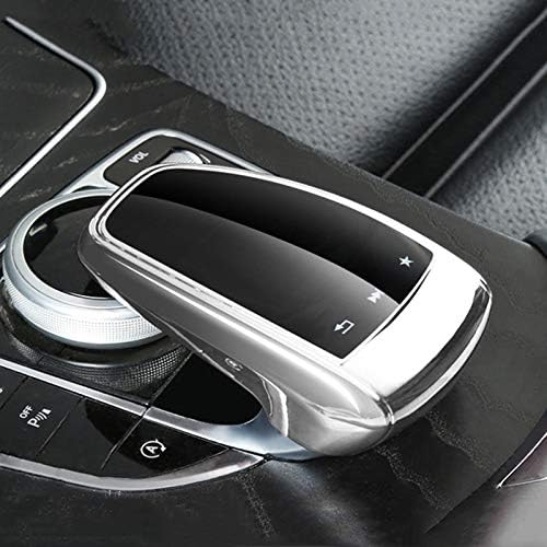 SHIFENG For Mercedes-Benz New C E GLC Class W205 W213 X253 2016-2018 GLE GLS X166 W166 V G-Class W463 2019 Soft TPU Car Center Console Mouse Protect Cover Shell (Black)