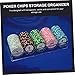 LALADEFIEE Acrylic Poker Chip Rack Organizer Storage Box for 100 Chips for Poker Enthusiasts for Home Games and Tournaments