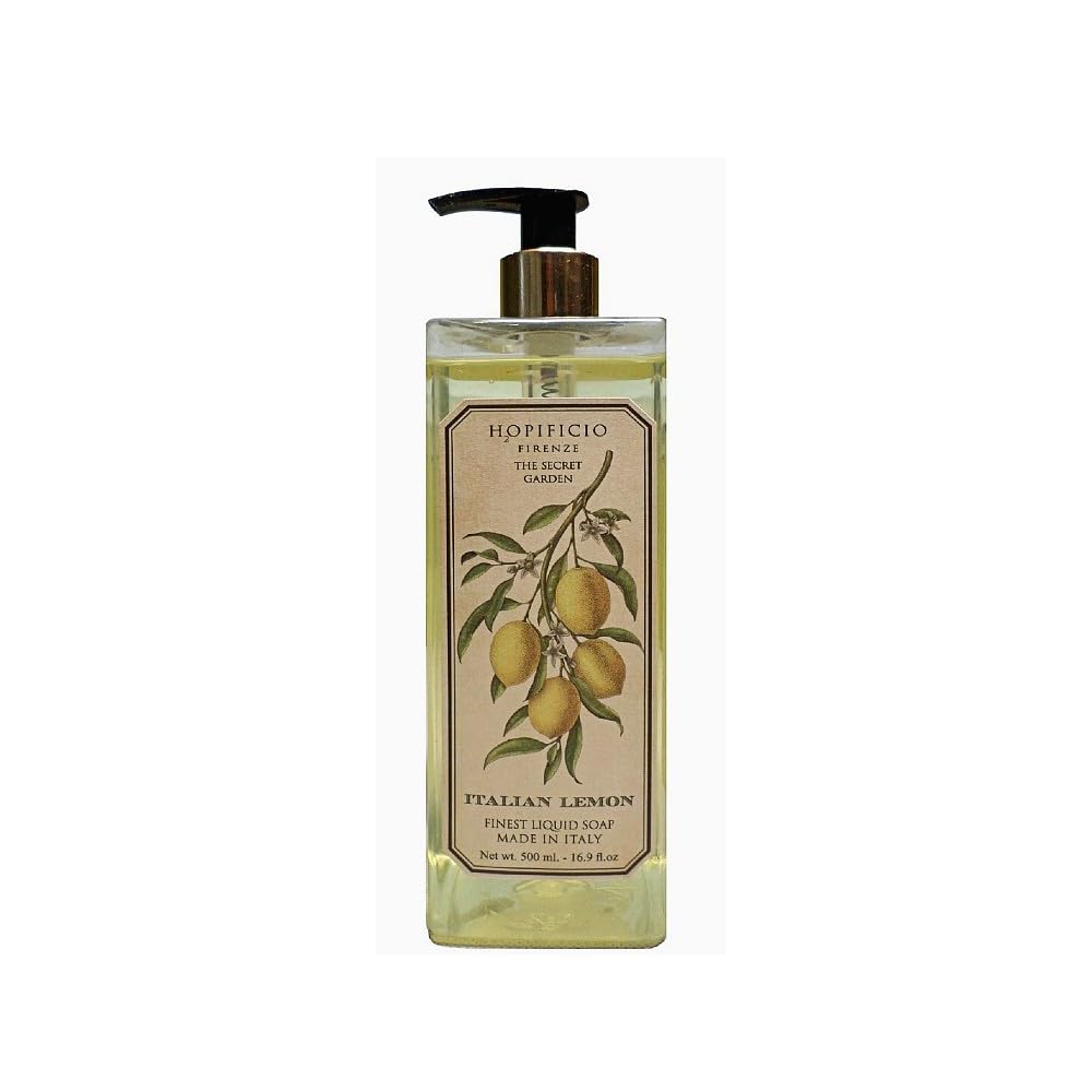 Hopificio The Secret Garden “Italian Lemon” Finest Liquid Soap - 16.9 fl. Oz/ 500 ml