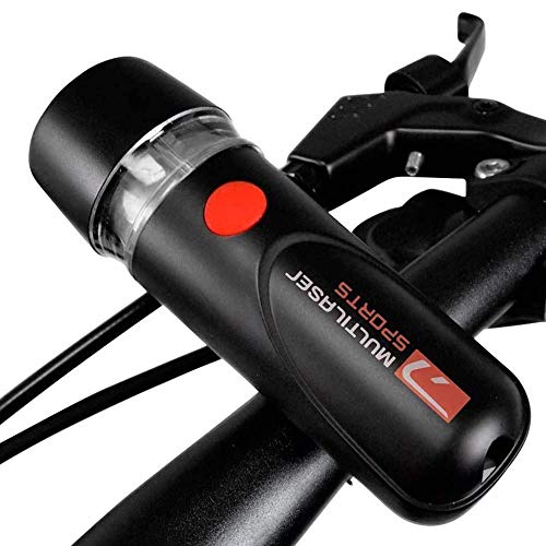 Farol Dianteiro Atrio para Bike com Suporte Resistente à Água Pilhas AAA Preto - BI004