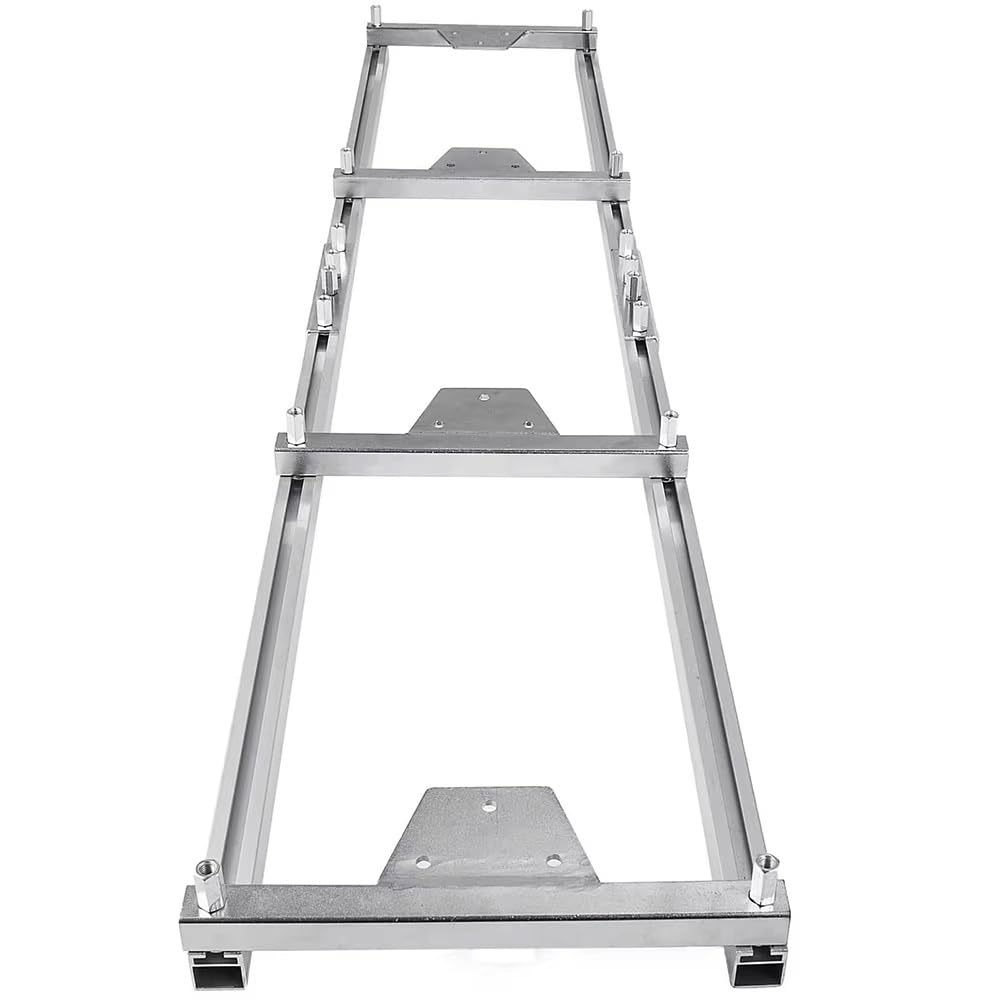 Sistema De Riel De Fresado De 9 Pies, Juego De Guía De Molino De Motosierra, Kit De Conector De Escalera Portátil, Funciona Con Aserradero Plateado