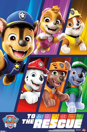 Nickelodeon Paw Patrol - To The Rescue Wall Poster 34L x 22.4W Premium Unframed Version