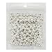 LolliBeads (R) Silver Plated Smooth Round Metal Beads 8 mm 200 Pcs
