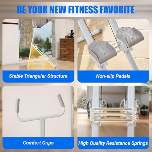 Image of YYJO Foldable Stair Stepper 3 Adjustable Resistance Stair Climber with Handle Bar Cardio Exercise Machine for Home