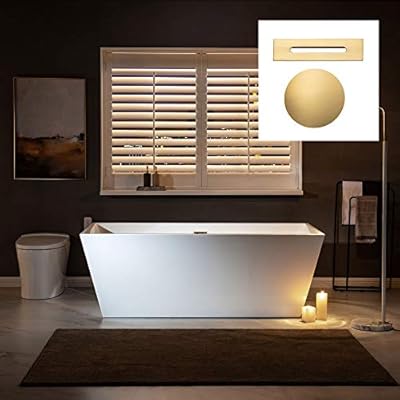 WOODBRIDGE BTA1512-BG-Drain &O BATHTUB, With Brushed Gold Drian