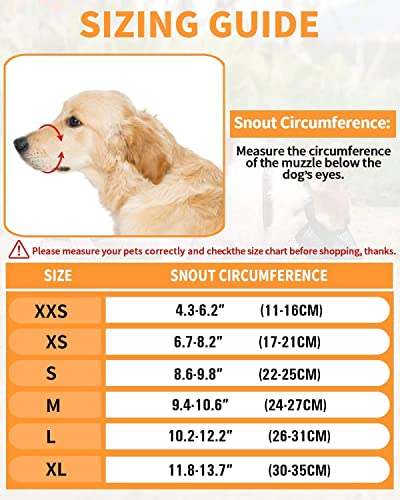 Dog Muzzle, Soft Mesh Dog Mouth Cover With Adjustable Strap For Grooming Biting Chewing Barking Training (M) #TOP5