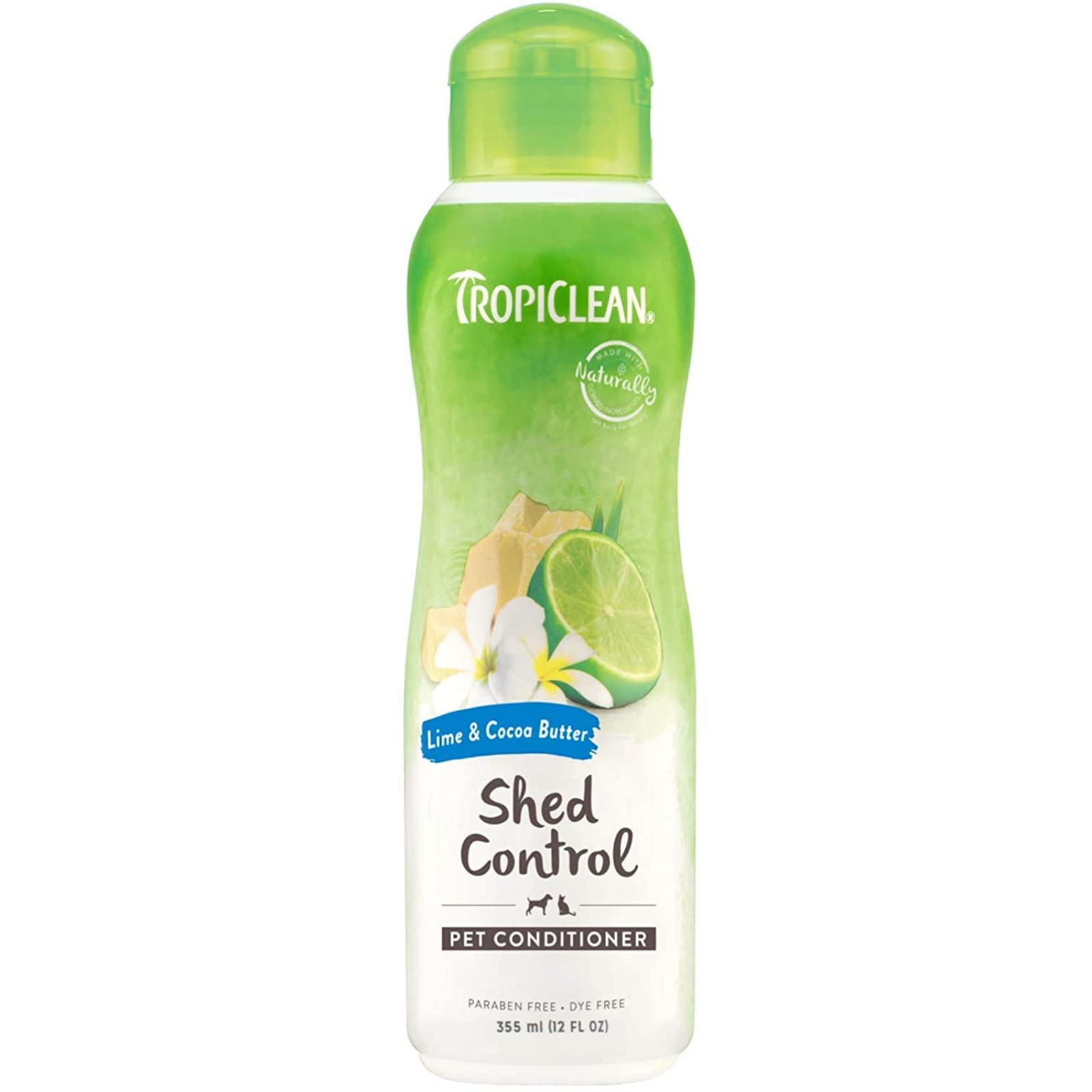 TropiClean Natural Shed Control Conditioner for Pets with Lime and Cocoa Butter, Replenish Dogs and Cats Moisture Balance and Nourishes Skin to Effectively Reduce Shedding and Eliminate Tangles, Made in the USA 355 ml (B09B4VMRPF) Amazon Price History, Amazon Price Tracker