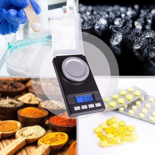 Fuzion Digital Milligram Scale 50g/ 0.001g, Portable Jewelry Scale with LCD Backlit, Tare, Powder Scale, Micro Scale for Powder Medicine, Gold, Gem, Reloading, Batteries Included