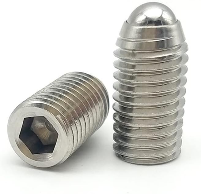 2pcs Stainless Steel Hexagon Ball Bolt Spring Positioning Ball Plunger ZC104-3-M3-M4 (Color : M3*6) (Color : M4*10)