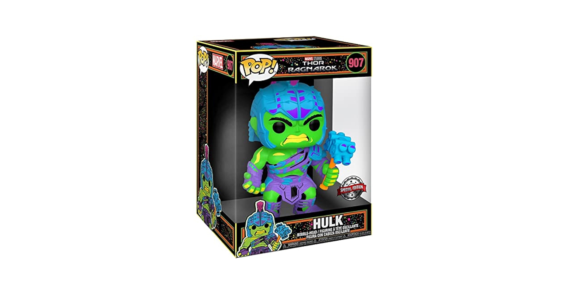 Disney - セール　激レアFUNKO POP! マーベル　ハルク　ブラックライト限定版 Amazon.com: Funko POP! Marvel: Thor Ragnarok: Gladiator Hulk