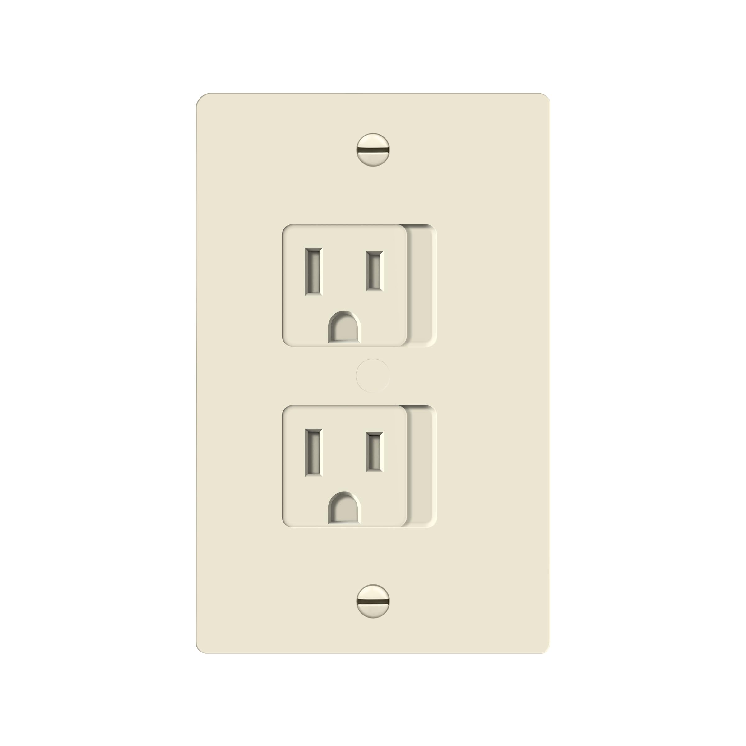 ENERLITES Child Proof Outlet Cover, Self-Closing, Fits Both Duplex and Decorator Outlet, Safety Design, Tamper-Resistant Socket Plug for Receptacle,