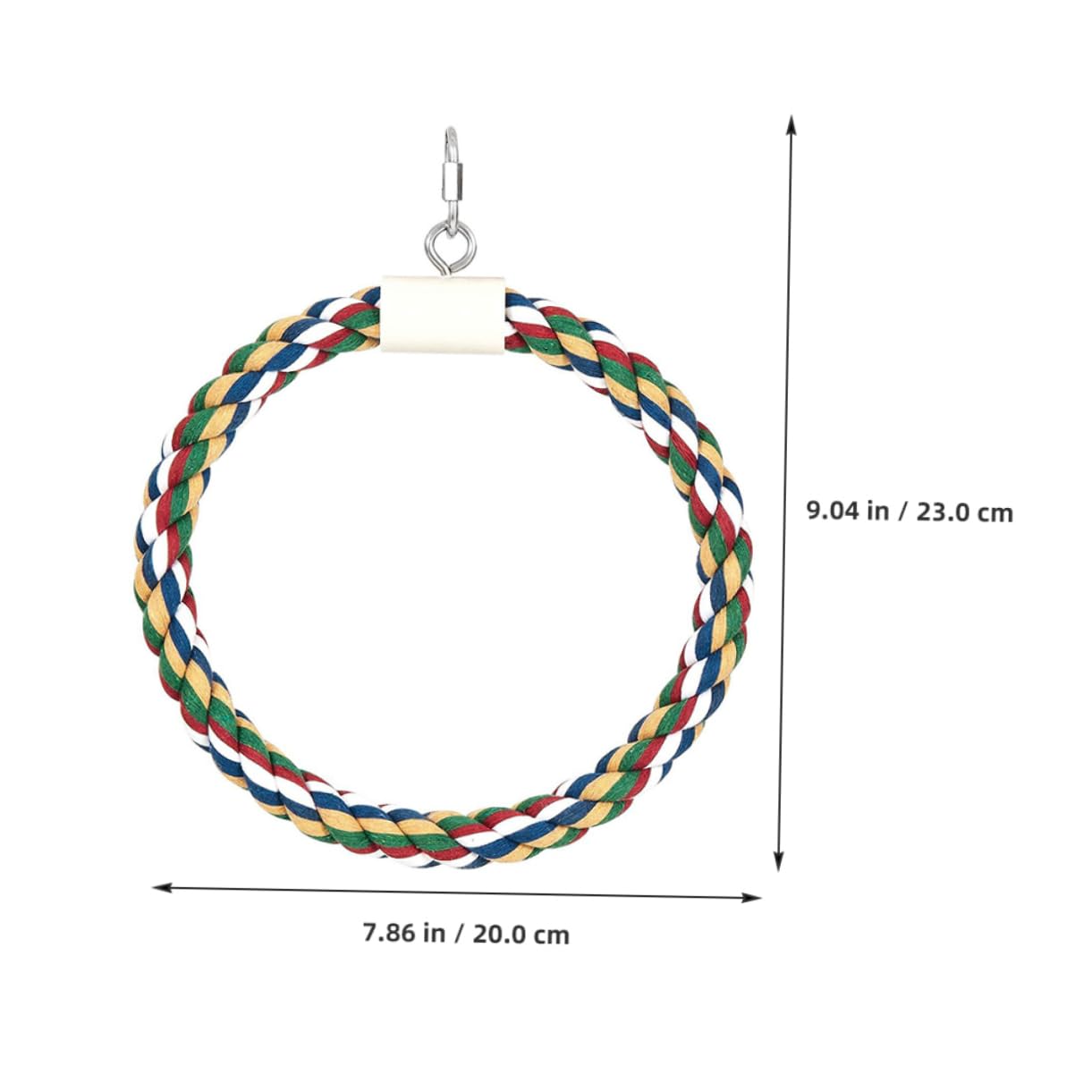 Toyvian Parrot Cotton Rope Diameter Hanging Swing for Birds Safe Bird Cage Accessory for Chewing and Playing Promotes Fun Exercise for Parrots and Birds