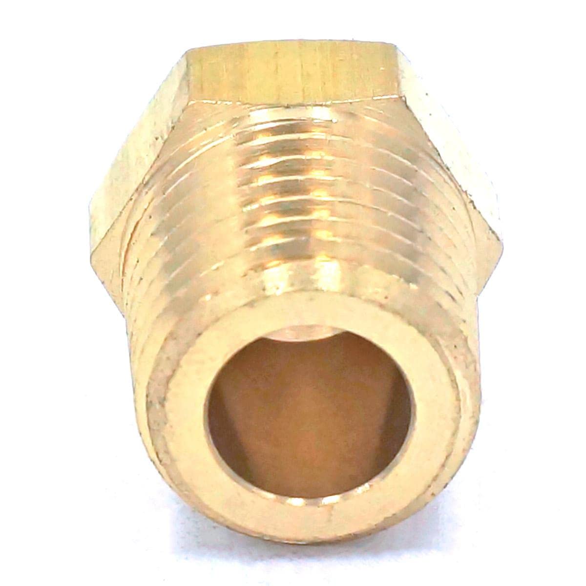 Connettore per tubo in ottone con tappo esagonale maschio NPT da 1/8", 1/4", 3/8", 1/2" e 3/4", per acqua, gasolio e carburante (1/8")