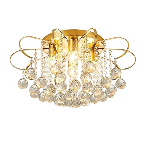Plafonnier salon cristal K9 lustre à chasse anti-assombrissement