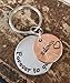2 Down Forever to Go Anniversary Year Penny Keychain, 2nd Anniversary Idea, Gift for Husband, Gift for Wife