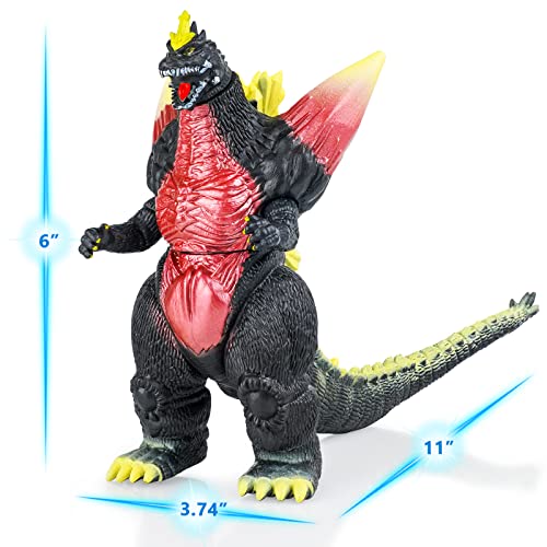 Set Of 2 Godzilla Vs. Kong Toys, Godzilla King Of The Monsters Action Figures 11 Inches Head To Tail, Toy Birthday Kid Gift, Carry Bag #TOP1