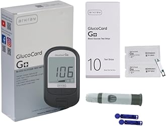 ARKRAY Glucocard G+ Blood Sugar Testing Machine | Glucometer Kit for Diabetes with 10 Sugar Test Strips Included | Accurate Sugar Level Monitor