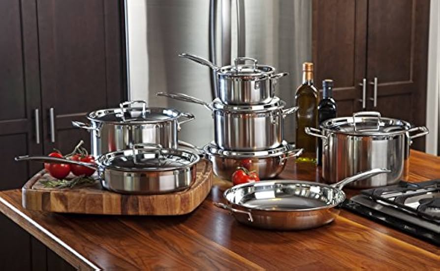 Amazon | LE CREUSET トリプライ ステンレススチール シャロー