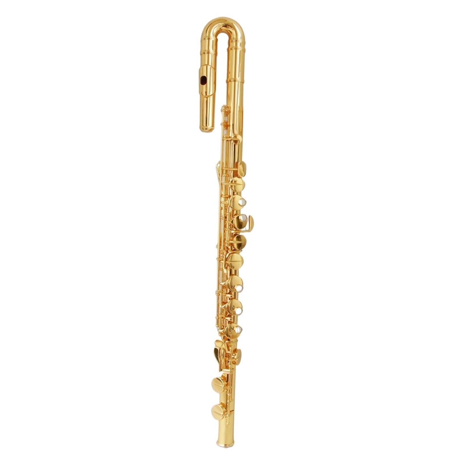 Classic Flet Poprzeczny 16 Zamkniętych Otworów G-tonowy Flet Instrumentowy Profesjonalny Pozłacany Flet Altowy