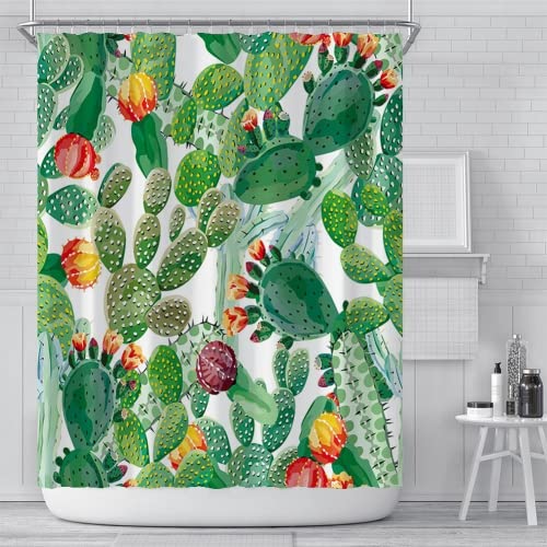 Rideau de Douche Anti Moisissure,Rideau de Douche 200x200,Rideau Douche Feuilles Vertes,Rideau Douche 3D,Polyester Imperméable,avec 12 Crochets Cover
