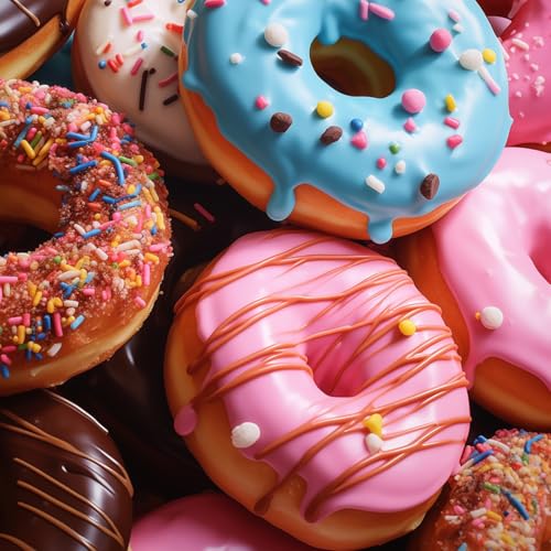 2 Pezzi Stampo per Ciambelle, Stampi in Silicone Antiaderenti, Stampo per Donuts a 6 Cavità, Stampi Donuts Grandi, Adatto Per Torte, Muffin, Biscotti, Bagel (Nero) - immagine 5