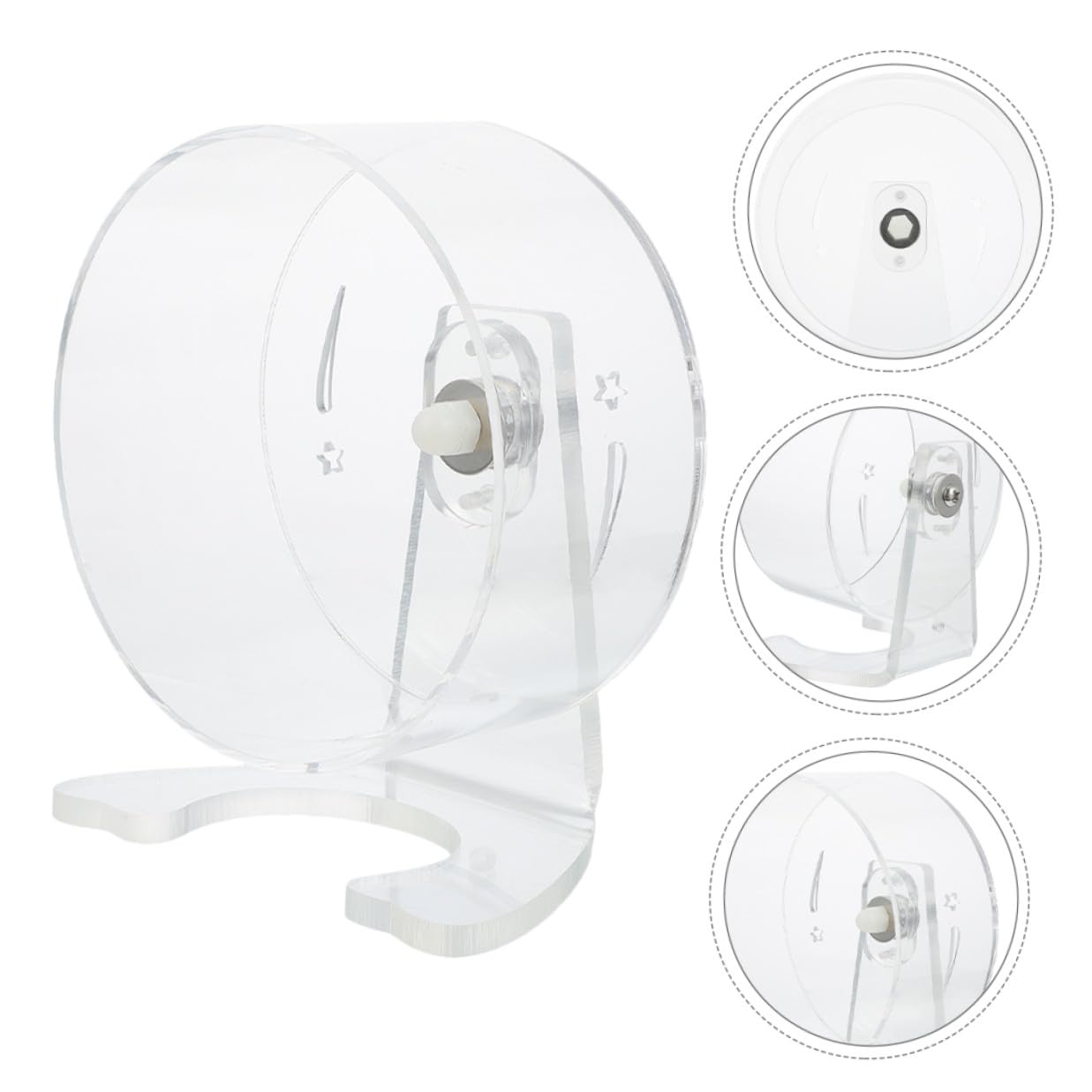 Rueda Silenciosa para Hámster Mascota Ejercicio Rueda de Hámster Pequeña Juguete para Correr Jaula para Ratones