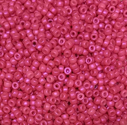 Miniatura 2 de Cuentas de semillas checas 80 Tutti Frutti Pitahaya Hot Pink (1 onza)