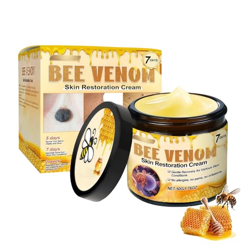 Bienengift-Hautregenerationscreme, Gesichtscreme zur Faltenentfernung, strafft die Haut effektiv und reduziert Unreinheiten, spendet tiefenwirksam Feuchtigkeit für alle Hauttypen (1pcs) Bienengift-Hautregenerationscreme, Gesichtscreme zur Faltenentfernung, strafft die Haut effektiv und reduziert Unreinheiten, spendet tiefenwirksam Feuchtigkeit für alle Hauttypen (1pcs)