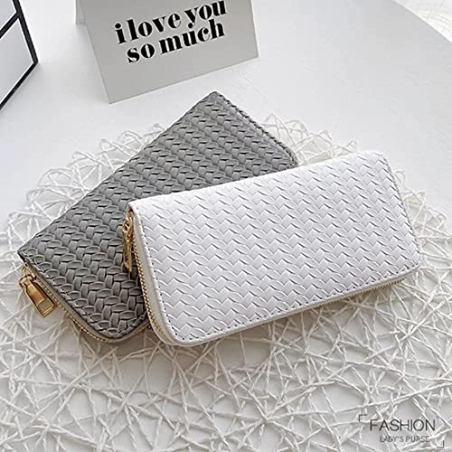 Zipper Wallet Coin Wallet PU Wallet Clutch Handbag Wallet bag Long Large Capacity Money Pocket WalletBlack4