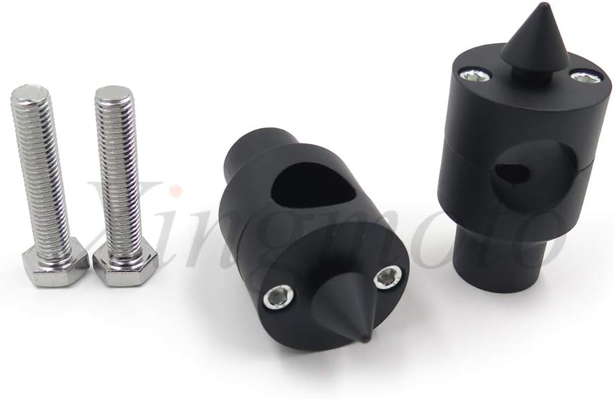 AfterMokit Replacement for 1 inch Handlebar Riser Extension Upward Mount Extender Universal fit for Honda for Harley Davidson for Kawasaki for Suzuki for Yamaha Black Spike