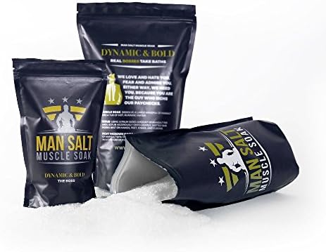 ManSalt Muscle Soak -Epsom Salt Bulk- - Best Bath Salts (Boss, 3LB)