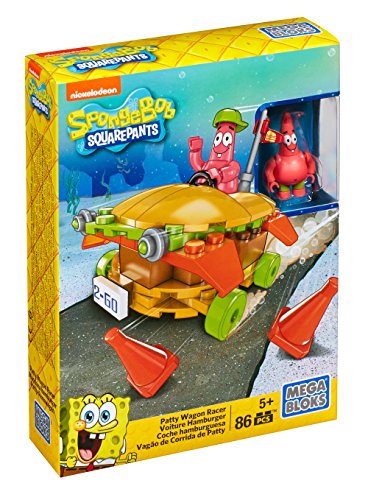Mega Bloks Spongebob Squarepants Patty Wagon Racer Playset