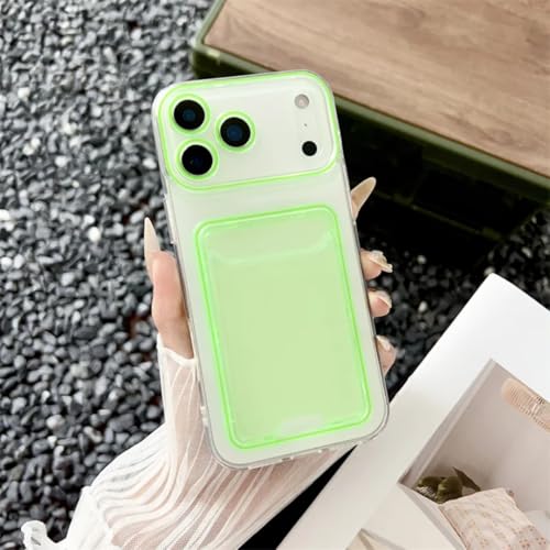 Coque silicone iPhone 15 Plus transparente cyan avec étui portefeuille antichoc robuste