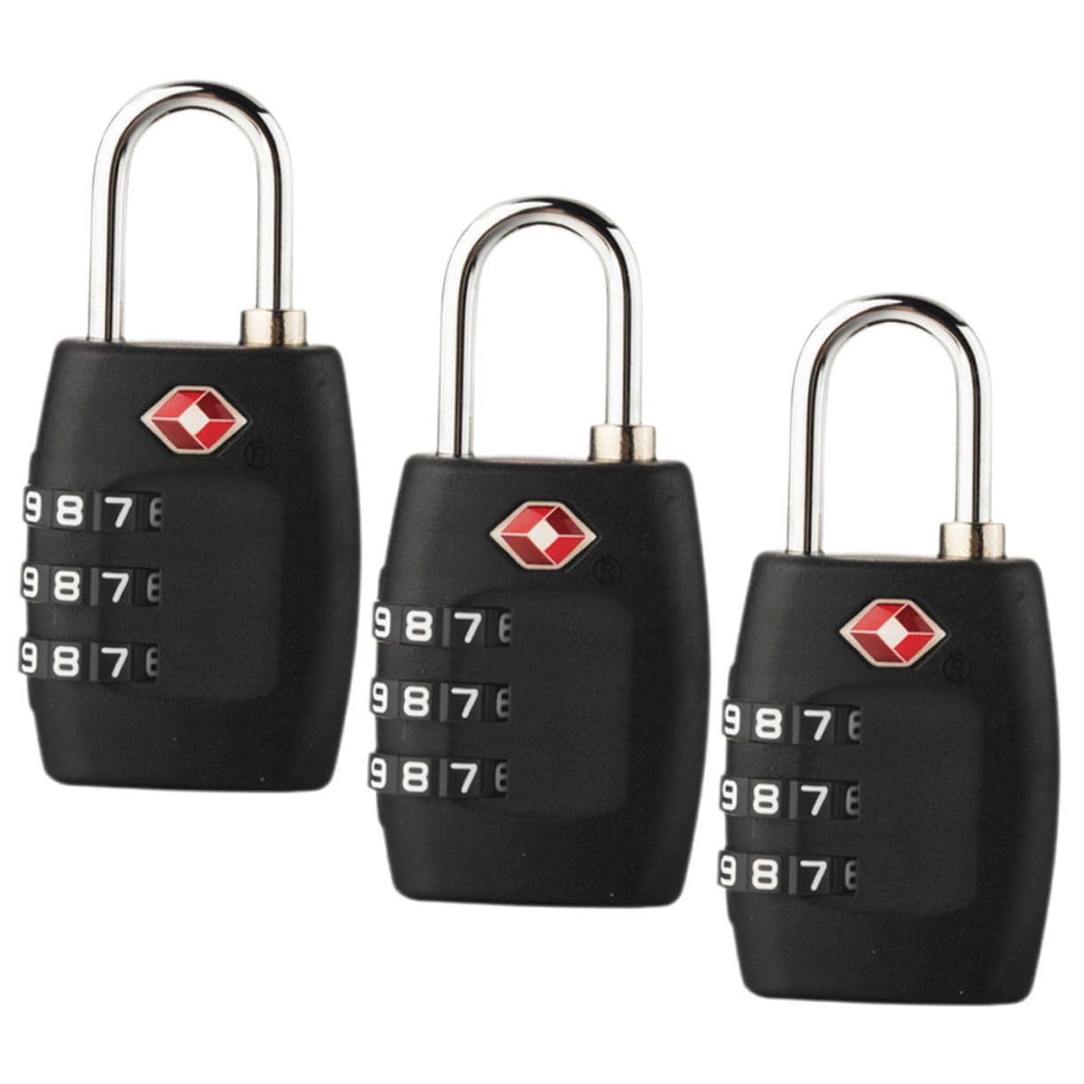 Angoily 15pezzi Lucchetti Combinazione Per Valigie Serrature Per Bagagli Zaini e Borse Facili Da Usare Chiave Design Elegante e Pratico Per Viaggi e Attività Quotidiane