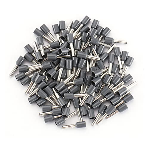 Virole pour cordon Baomain AWG 14 en cuivre isolé gris pour sécuriser les câbles souples