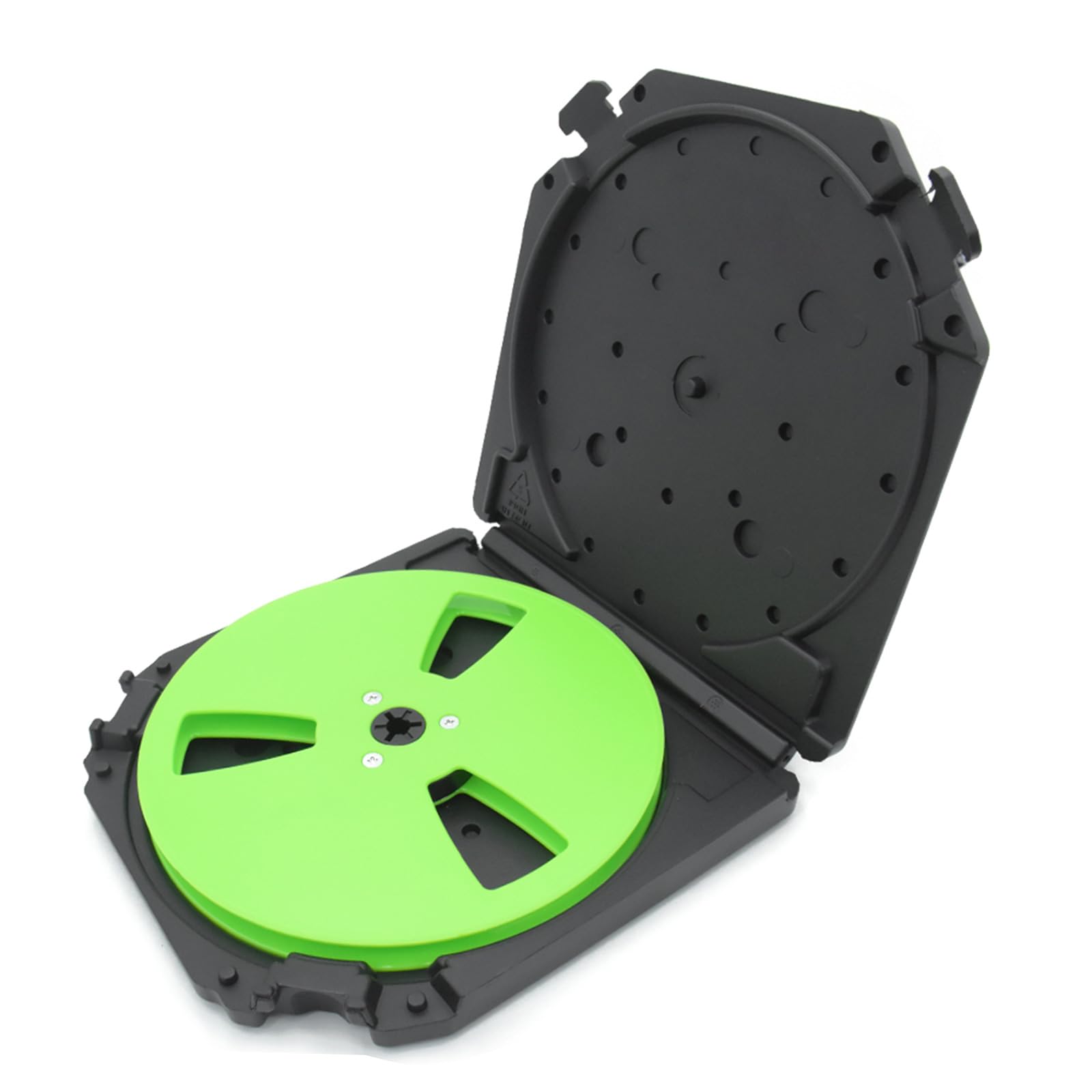 Zbiianxer Green Empty 7Inch Tape Reel 3 Holes Design For Nostalgic Auditory Offering Reduced Noise And Durability Low Noise Reel
