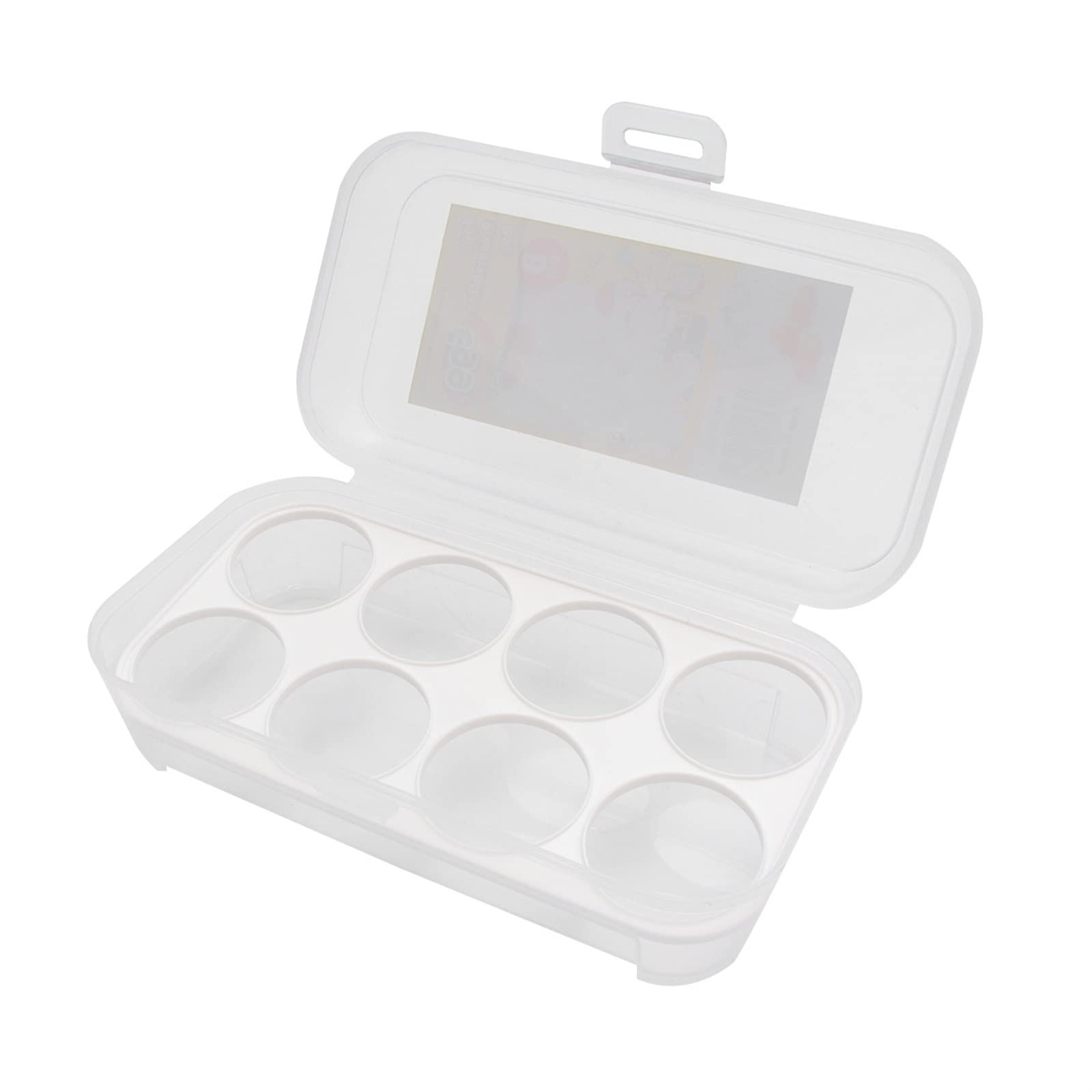 Cesta de Huevos Contenedor de Almacenamiento de Huevos Caja de refrigerador Bandeja de Soporte Eggs8Lid Cartones Nevera Protección Deviled Clear Grids Portador Organizador