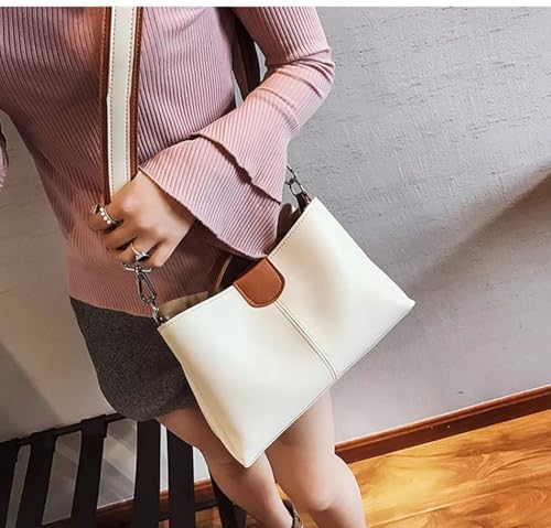 Image of Women's Brown Handbag - Stylish PU Leather Sling & Shoulder Bag with Adjustable Strap | Elegant Daily Office & Casual Tote Bag
