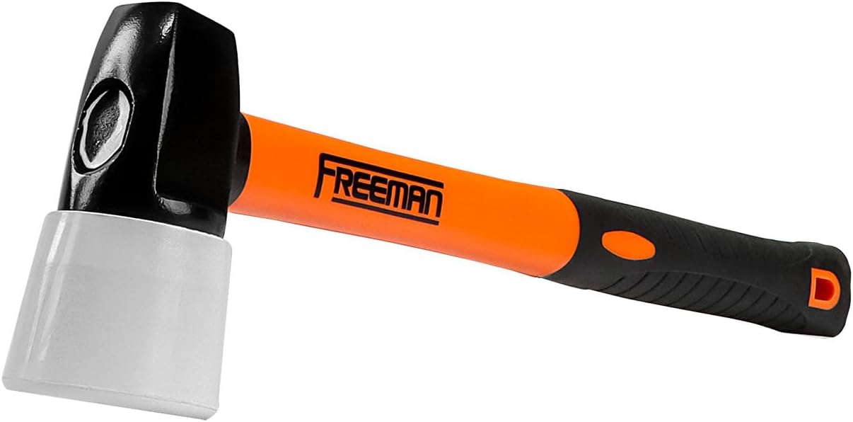 Freeman RPDX50M Replacement No Mar Fiberglass Flooring Mallet with Rubber Head and Padded Grip