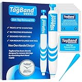 Auto TagBand® Skin Tag Remover Device for Medium/Large Skin Tags. Easy Application in Minutes (includes 10x Removal Bands & Cleansing Wipes)