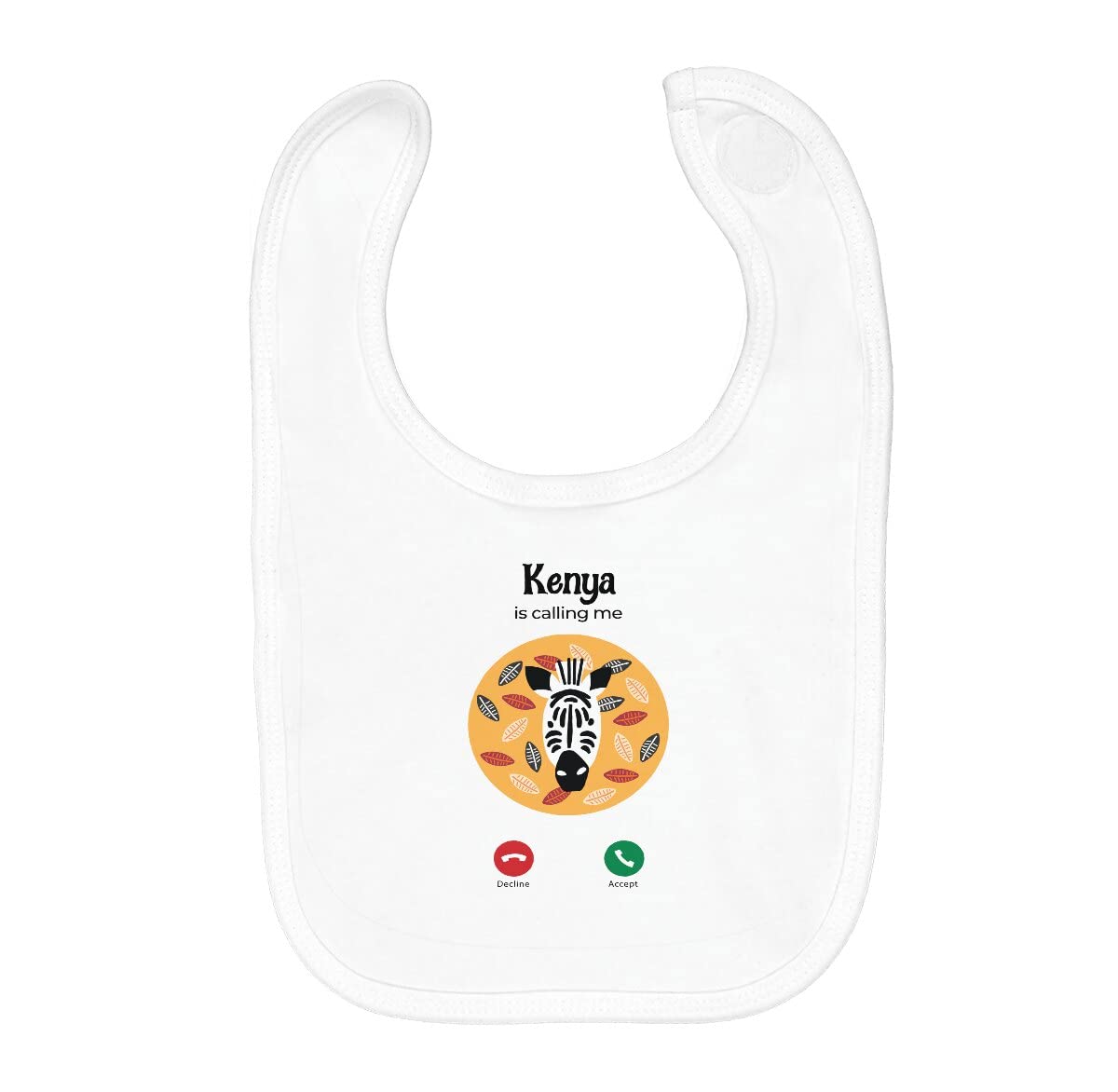 Fabulous Baby Bib Organic Cotton Kenya Is Calling Me Zebra Savannah Travel