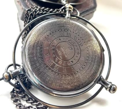 Brújula Vintage de Latón con Dial Zodiacal y Estilo Astrolabio miniatura 4